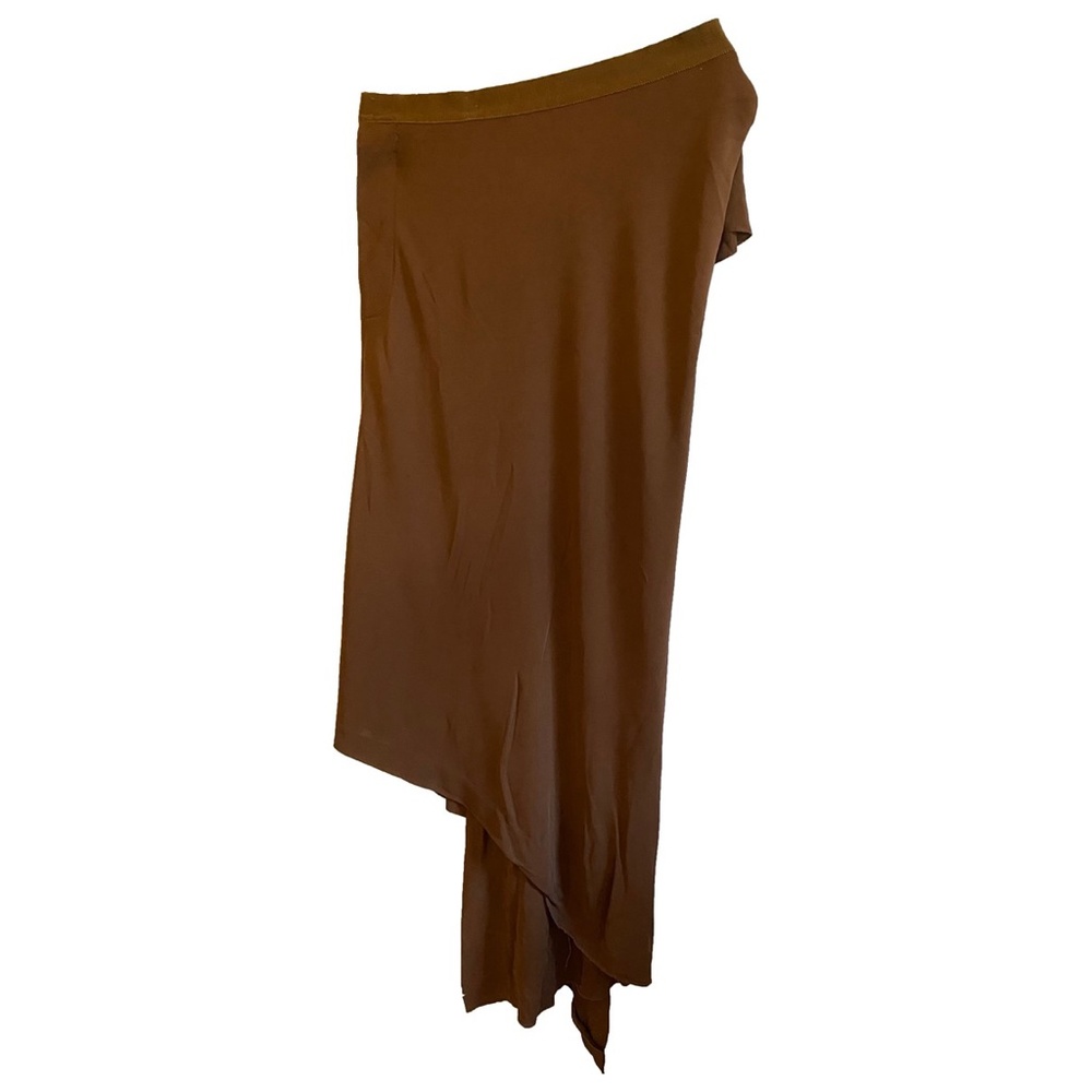 Jean Paul Gauthier Brown Midi Asymmetrical Skirt